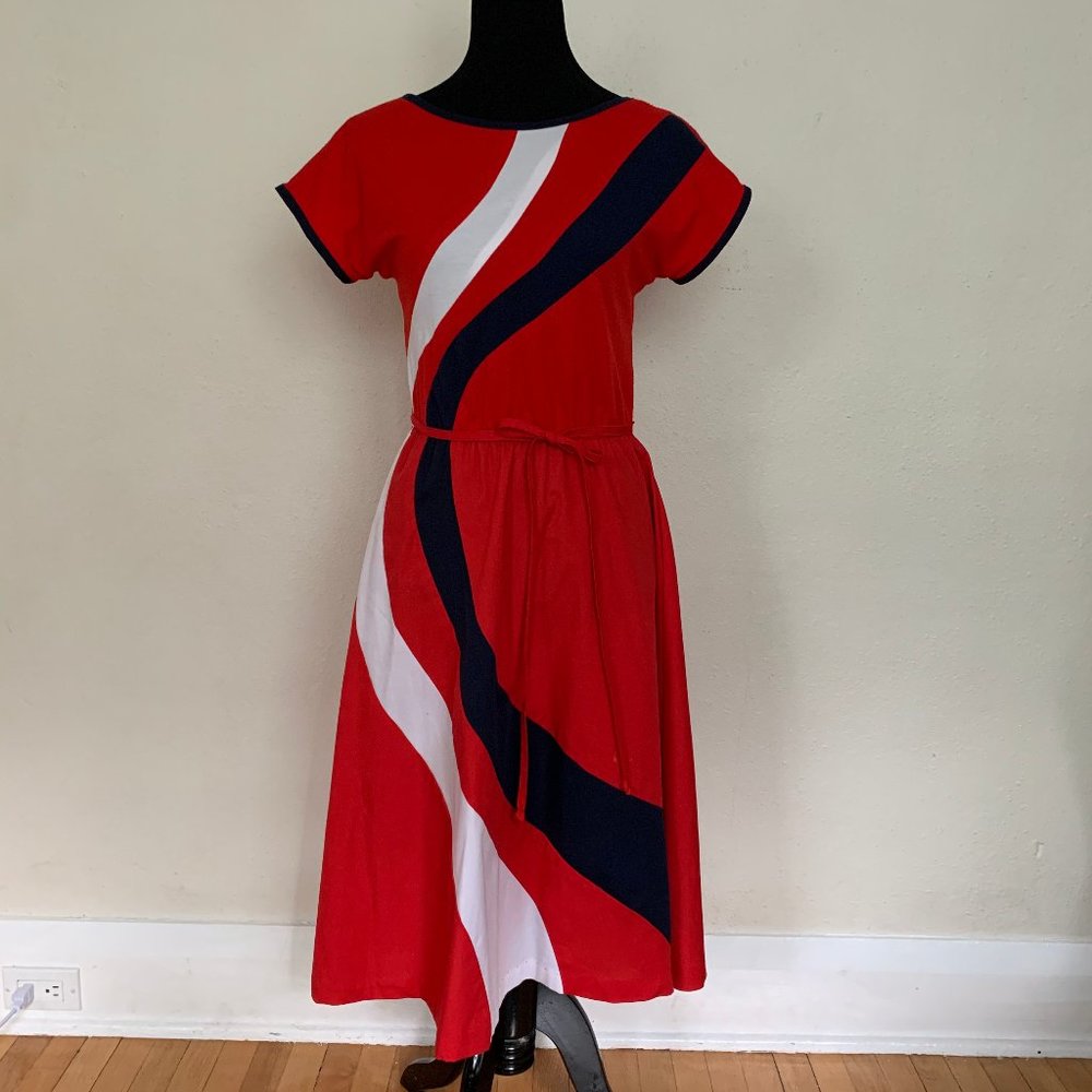 Vintage 80s day dress sz S/M